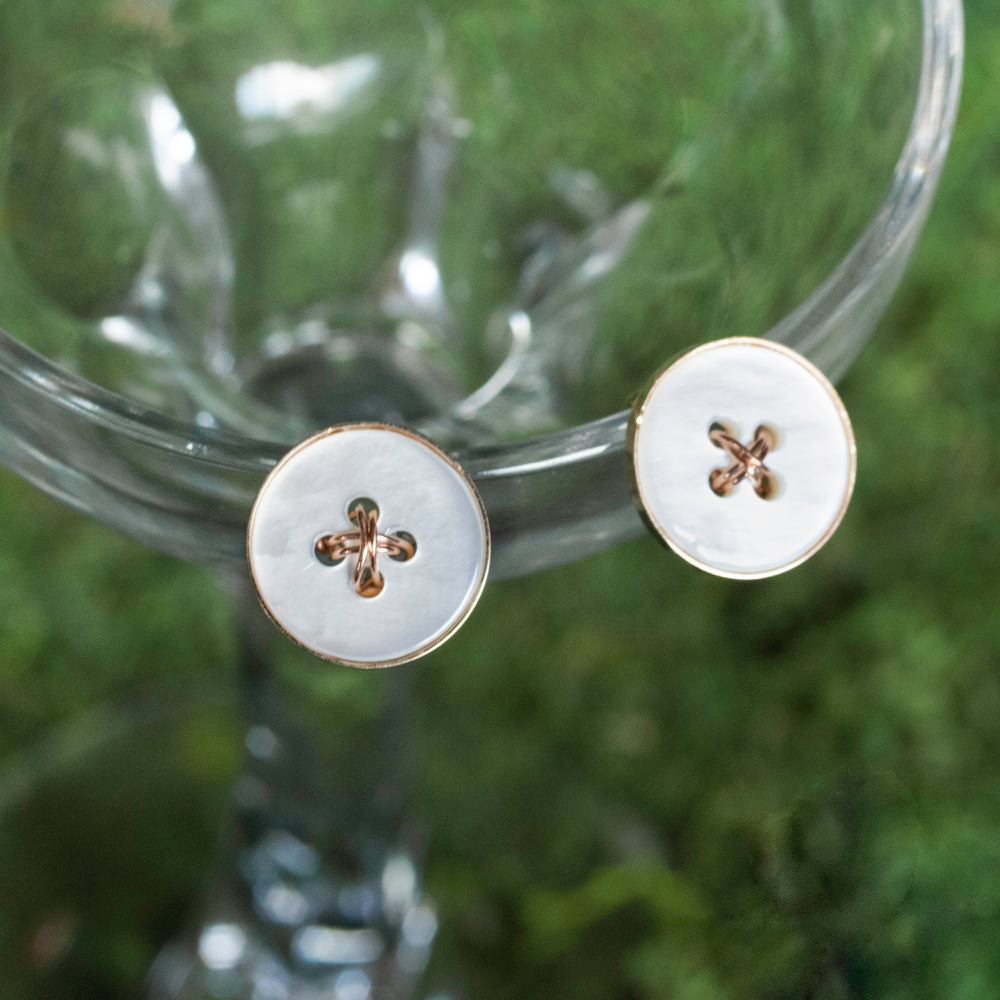 Big 2025 button earrings